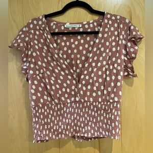 Abercrombie polka dot top